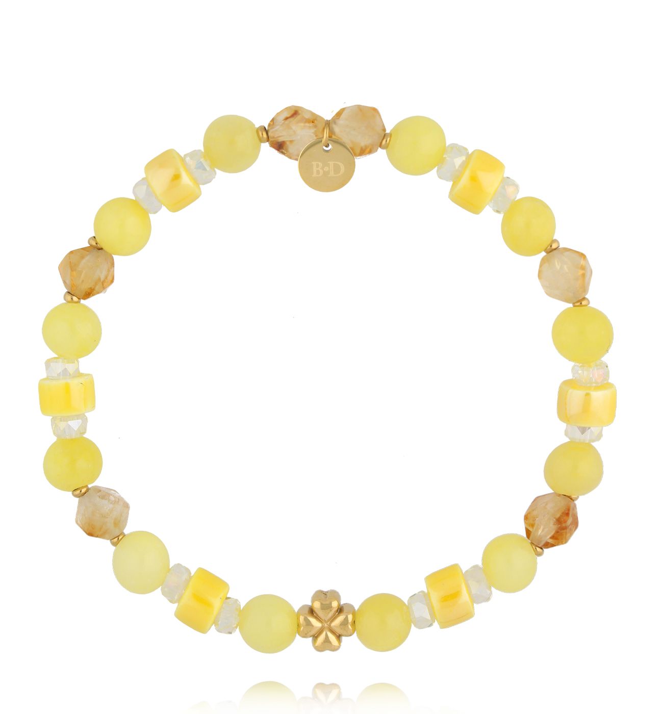 Bransoletka z cytrynami i jadeitami BSC2323