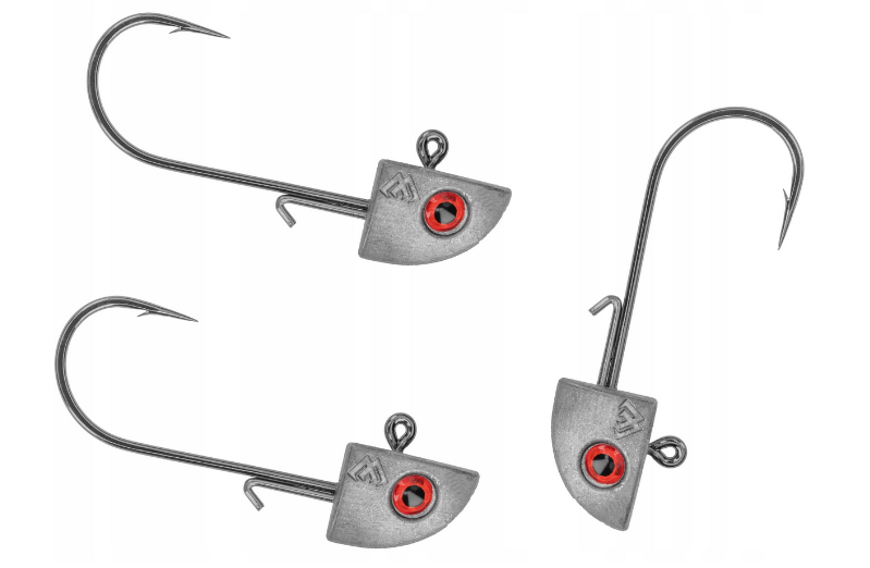 Mikado Główka Jaws Trójkątna Red Eye 7g #3/0