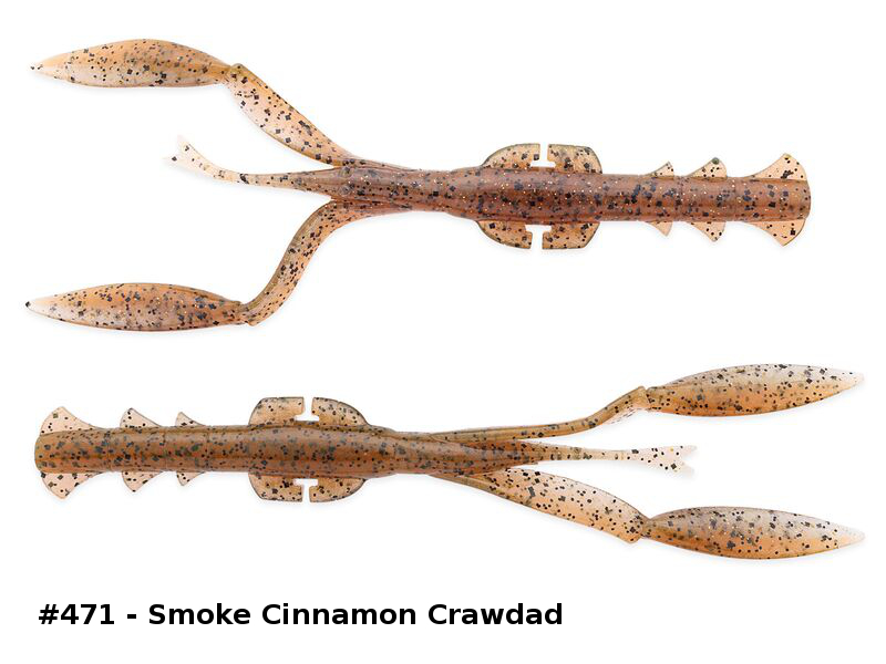Keitech Guma Rak Krewetka Neco Camaron 5,5" 14cm 471 Smoke Cinnamon Crawdad