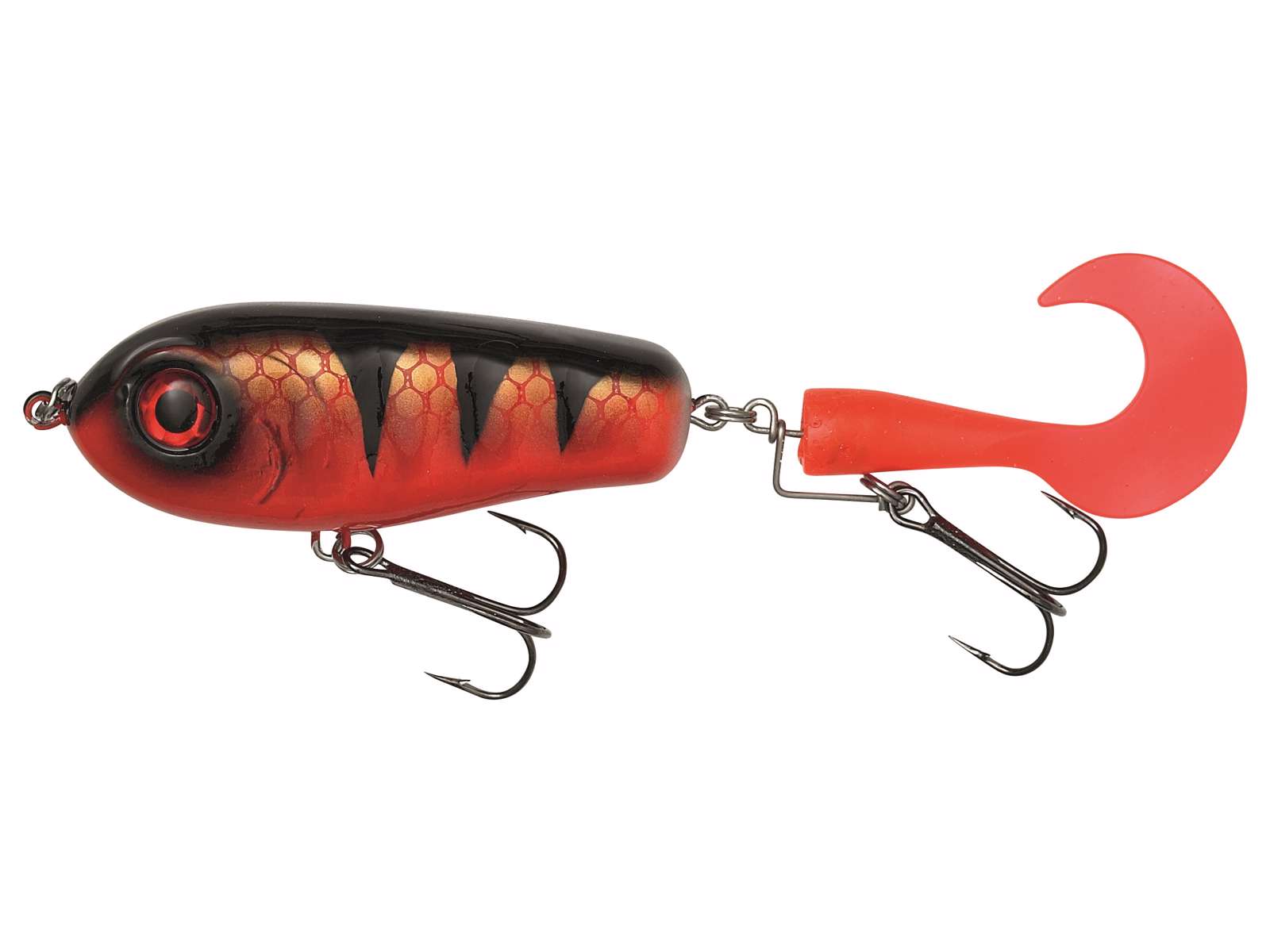 Kinetic Wobler Humpy Dumpy 95mm 75g Red Tiger