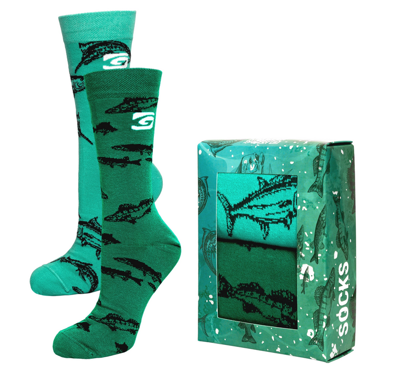 Graff Skarpety z motywem wędkarskim dwupak 39-42