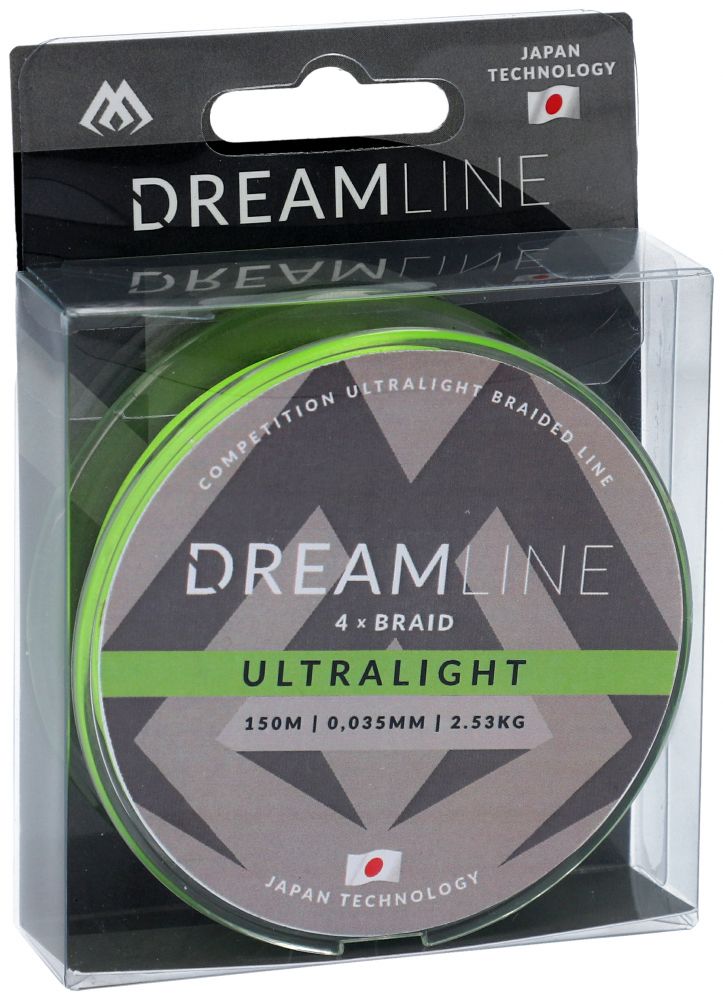 Mikado plecionka Dreamline Ultralight Fluo Green 150m 0,035