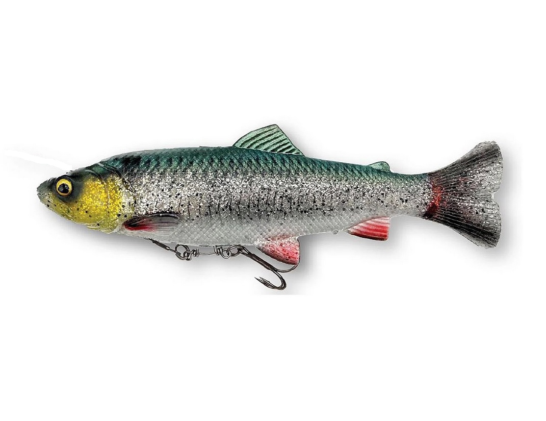 Savage Gear Guma 4D Line Thru Pulse Tail Trout 20cm Green Silver