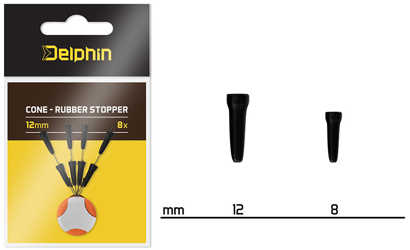 Delphin Stopery Gumowe Cone 12mm