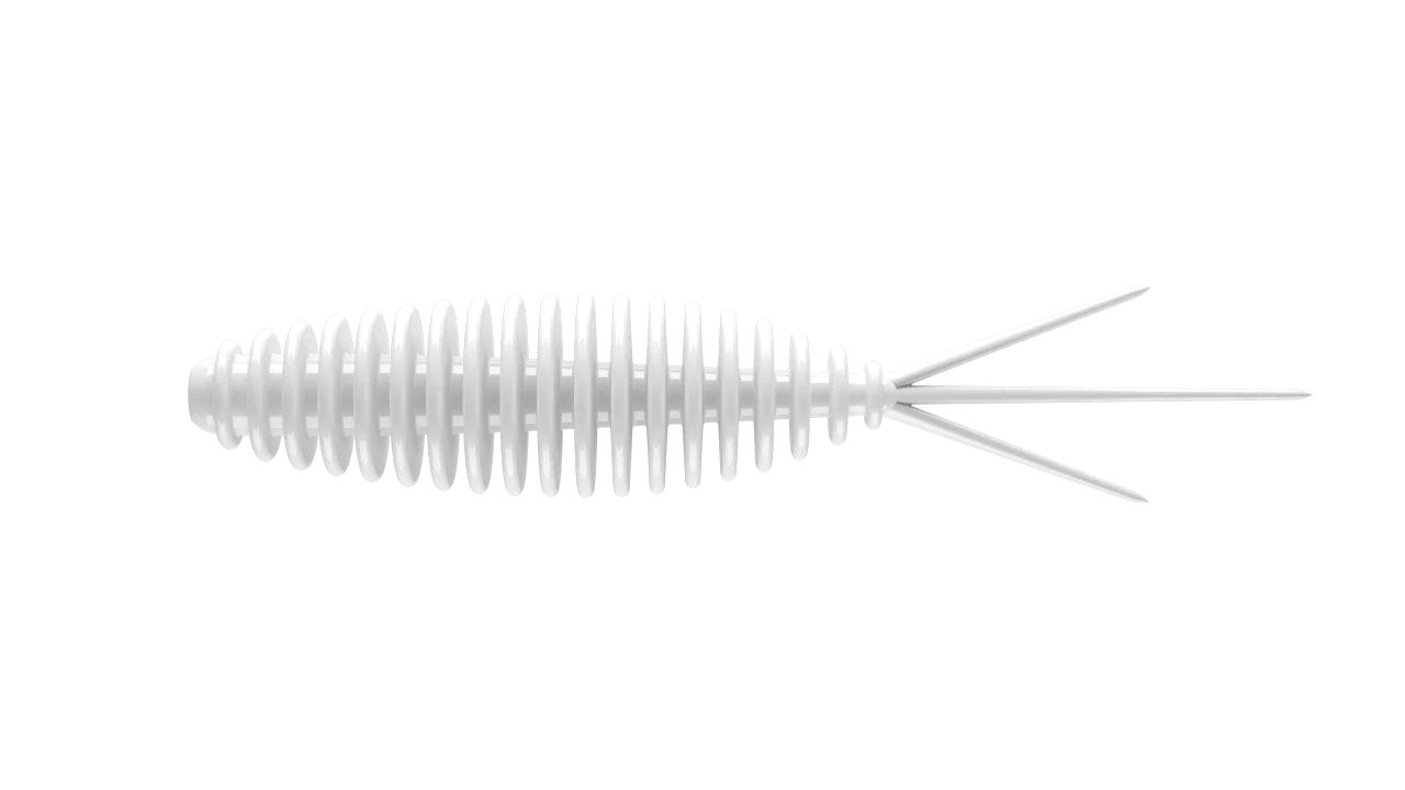 Libra Lures Guma Turbo Worm Mini 3,5cm #001 White / Cheese