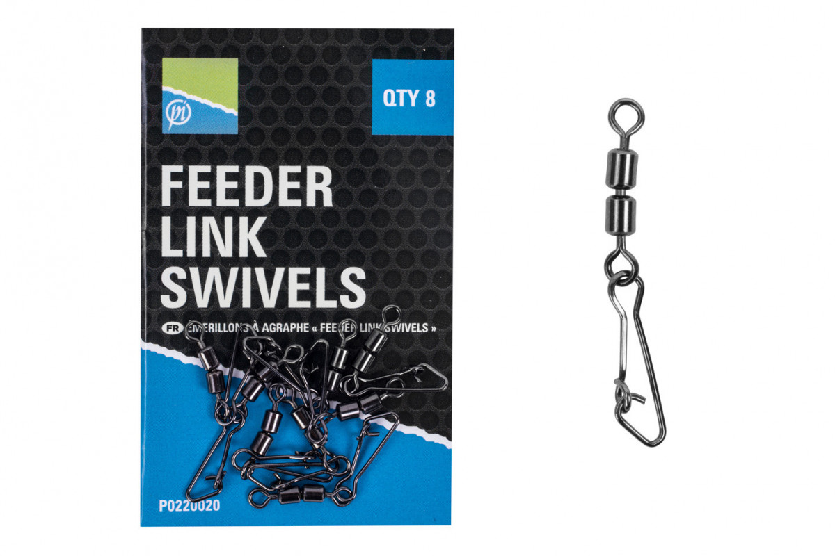 Preston Agrafka Z Krętlikiem Double Feeder Link Swivel
