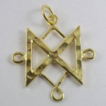 Runa Dagaz - pozłacana