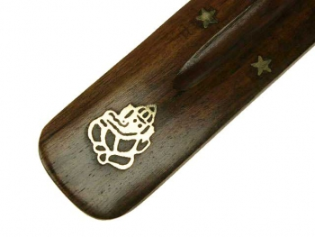 Podstawka do kadzideł inkrustowana prosta - Ganesh