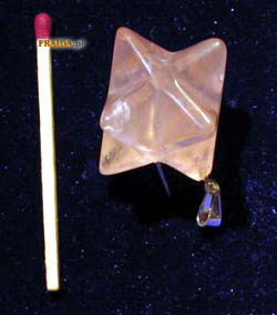 Merkaba kwarc różowy (wisior)