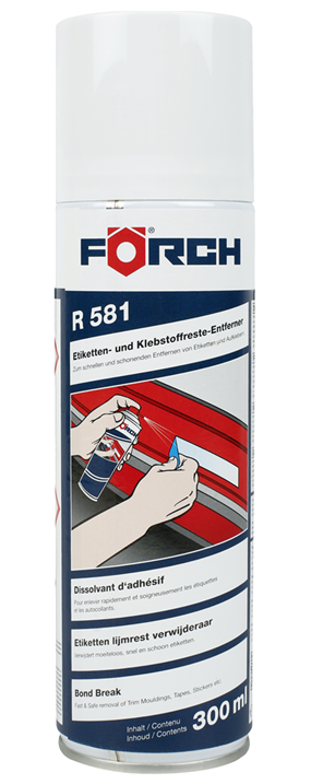 FORCH ZMYWACZ DO ETYKIET I KLEJU R581 300ML - Petrostar