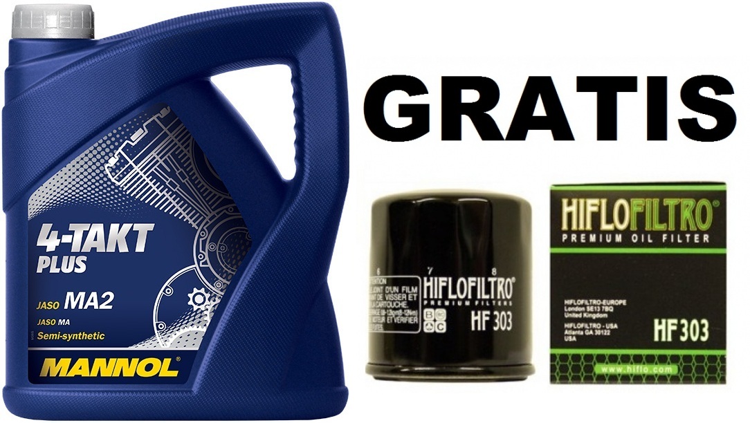 MANNOL 10W40 4T 4L 4-TAKT MA2 FILTR HILFO GRATIS - Petrostar
