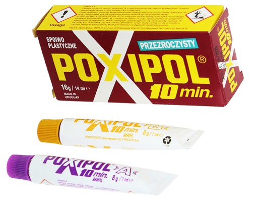 POXIPOL KLEJ PLASTYCZNY PRZEZROCZYSTY 16G 14ML - Petrostar