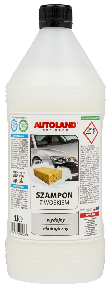 AUTOLAND SZAMPON SAMOCHODOWY Z WOSKIEM 1L - Petrostar