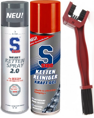 S100 ZESTAW ŁAŃCUCHA KRAFT-GEL+SMAR 400ML+SZCZOTKA - Petrostar
