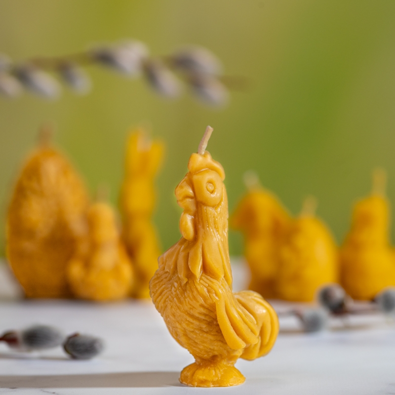 Świece wielkanocne Kogut - Pasieka z Pasją Hawran