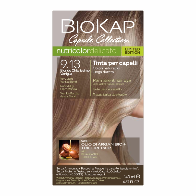 Farba Biokap Delicato, 9.13 Wanilia Bardzo Jasny Blond, KOLEKCJA LIMITOWANA