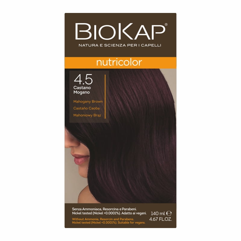 Farba Biokap Nutricolor, 4.5 Mahoniowy Brąz