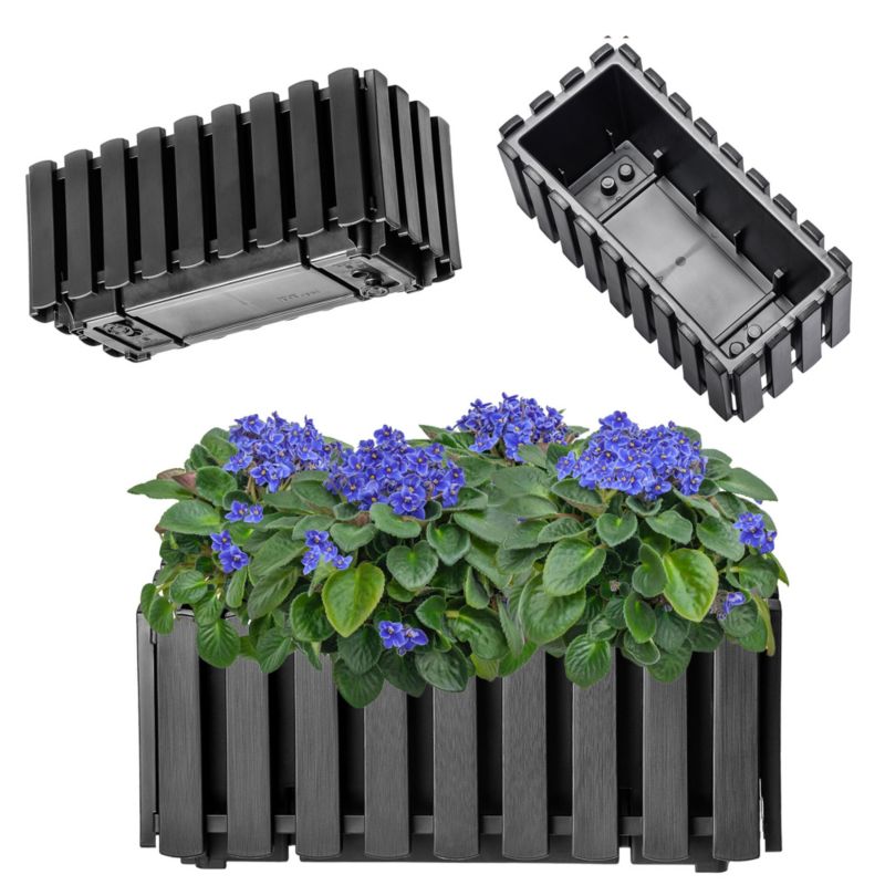 Donica KADAX Skrzynka Balkonowa 38cm Antracyt 1szt.