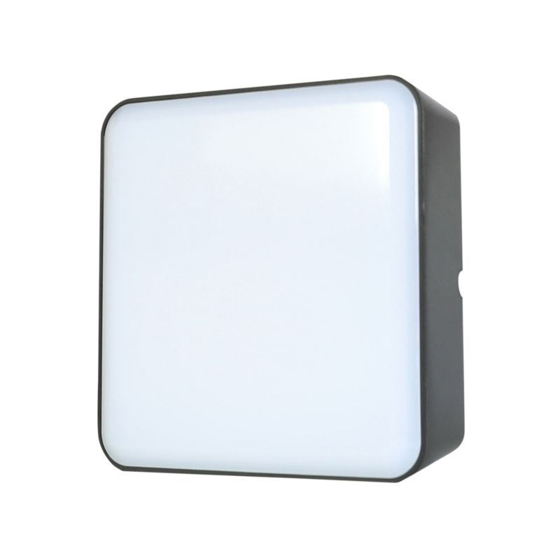 Plafon piwniczny GoodHome Moresby kwadratowy 1000 lm IP44 czarny