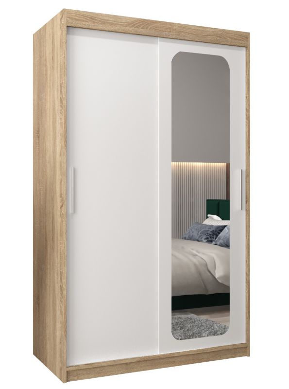 Szafa przesuwna Garderoba Abiks PROMO T2 120 sonoma/biały 1 szt.