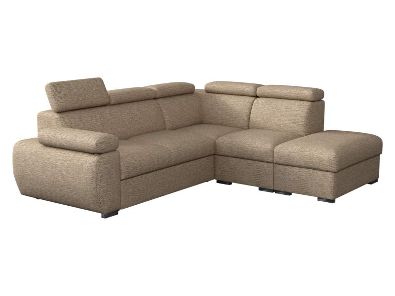 Narożnik z funkcją spania MIRJAN 24 Boston prawy 2R+R+1P(65) ciemnobeżowa plecionka 1 szt.