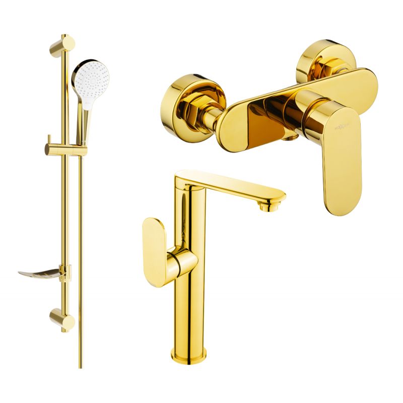 Zestaw prysznicowy Mexen Milo złoty 713154DF05-50 1 szt.
