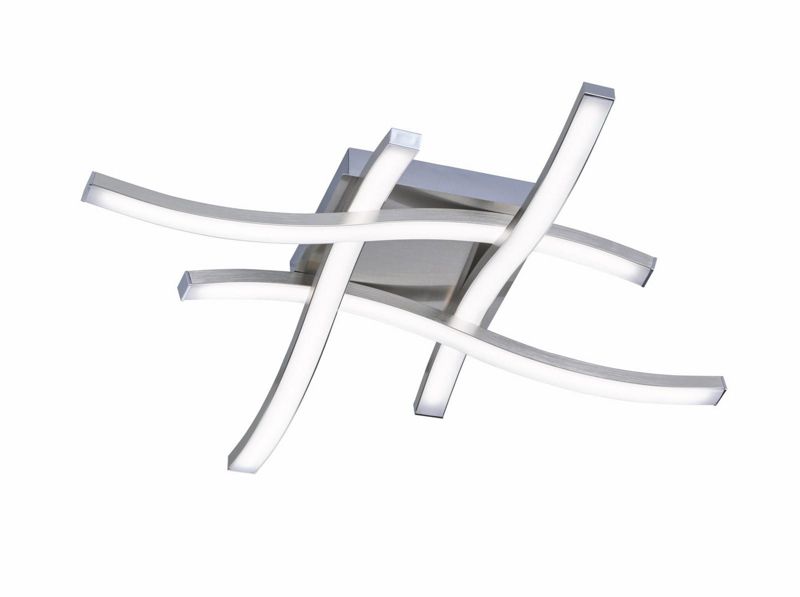 Lampa sufitowa wisząca RL Route 9340 srebrno-biała nowoczesna wbudowany LED 5W 1 szt.