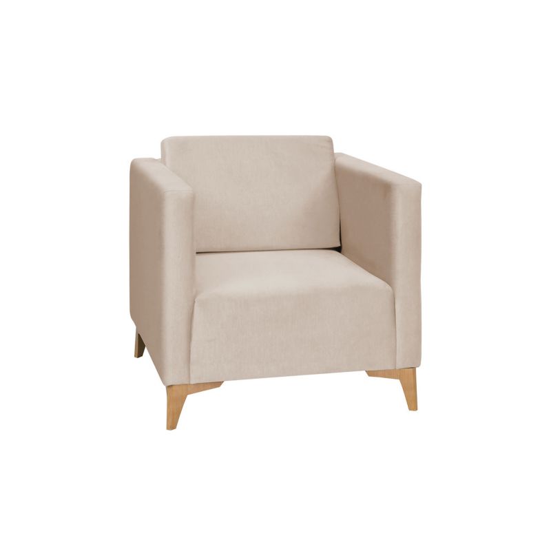 Fotel MIRJAN 24 Szafir beżowy + dąb 1 szt.