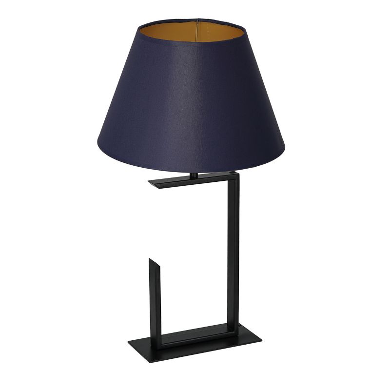 Lampa stołowa Luminex Table Lamps czarny mat-granatowy-złota 1 x E27 x 15W IP20 wym: 52 x 30 x 30 cm metal - 1 szt.