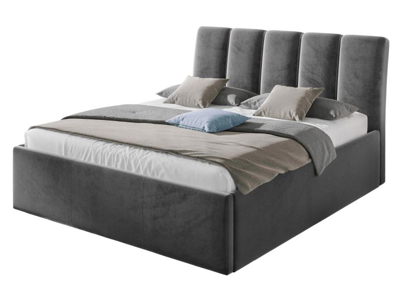 Łóżko tapicerowane MIRJAN 24 Sensi 140x200 wojskowa zieleń 1 szt.