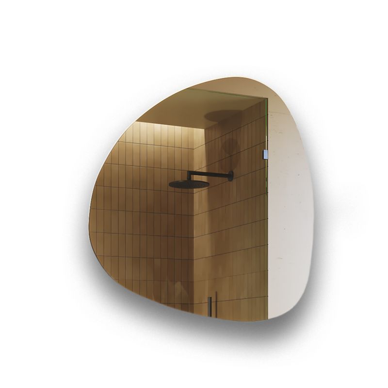 Lustro Asymetryczne LED Artforma 74x74 Nowoczesne do Łazienki Barwa Zimna 1 szt.