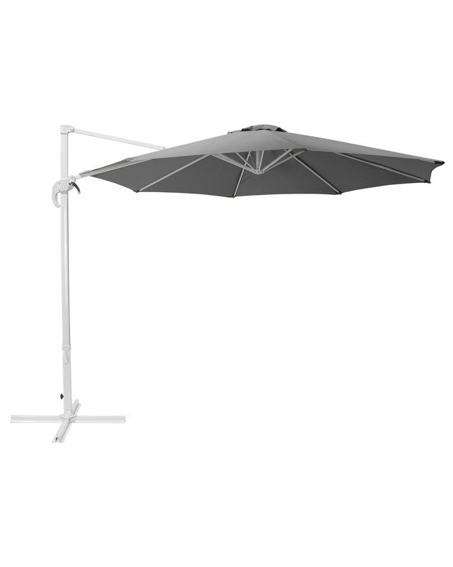 Parasol ogrodowy 300 cm szaro-biały Savona 1 szt.