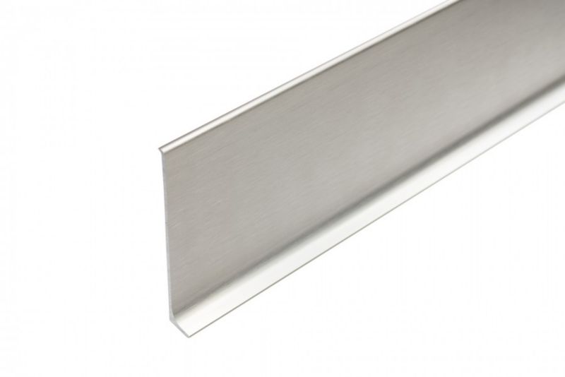 Listwa aluminiowa Cezar platyna elektrpoler szczotkowany 10x80x2500mm 1 szt.