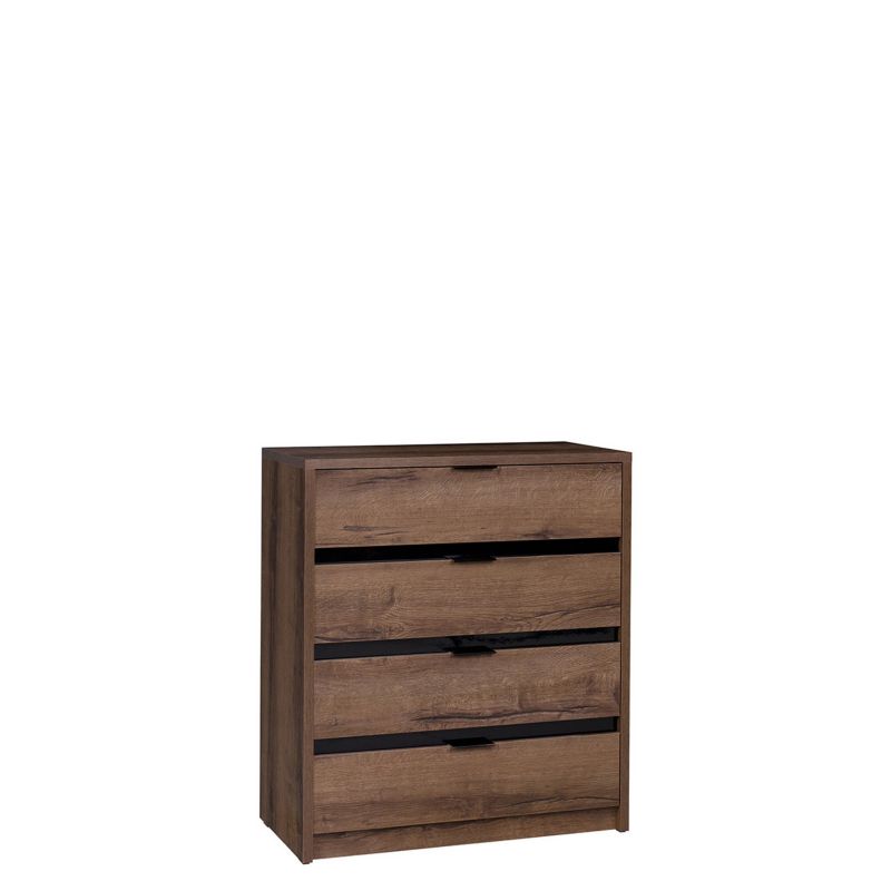 Komoda MIRJAN 24 Denver D K4SZ dąb monastery + czarny połysk 1 szt.