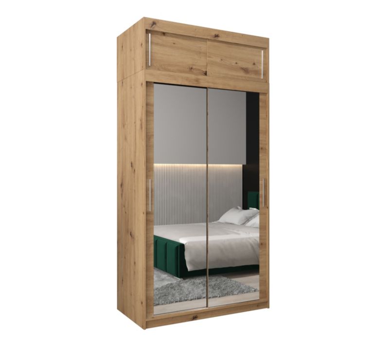 Szafa przesuwna Garderoba Abiks Tokyo 3 120 artisan + artisan z nadstawką 1 szt.