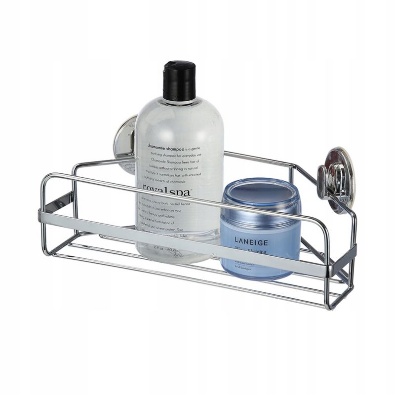 Półka łazienkowa Rodeno narożna srebrna 1 szt.