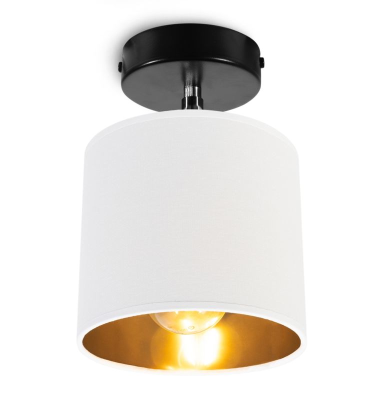 Lampa sufitowa wisząca kinkiet Light Home LH Gama 1x E27 60W biały/złoty 1szt.