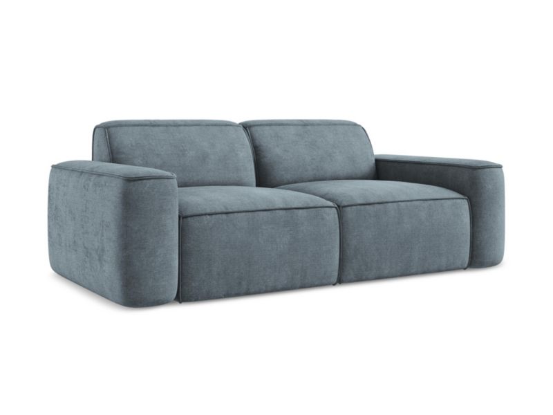 3-osobowa kanapa modułowa LaMiaSofa MELISSA z tkaniny szenilowej 204x102 cm jeans 1 szt.