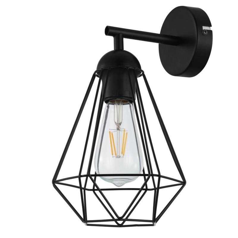 Kinkiet GoodHome Smertrio 1-punktowy E27 czarny