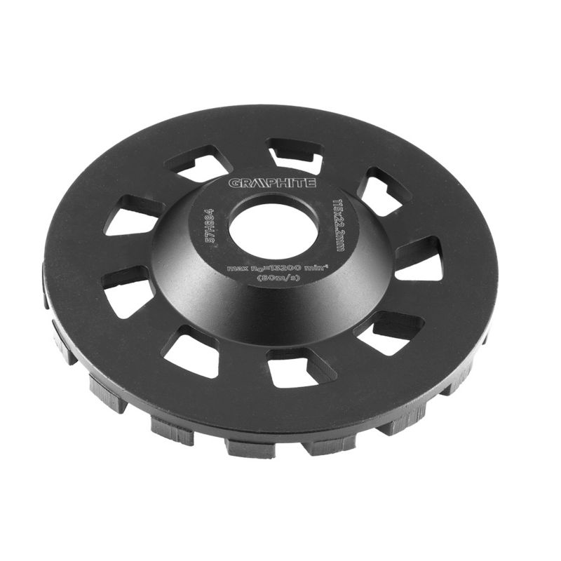 Tarcza diamentowa GRAPHITE szlifierska 115 x 22.2 x 5 mm, segment C 1 szt