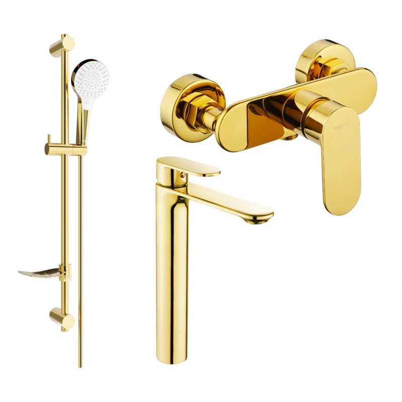Zestaw prysznicowy Mexen Milo złoty 71314DF05-50 1 szt.