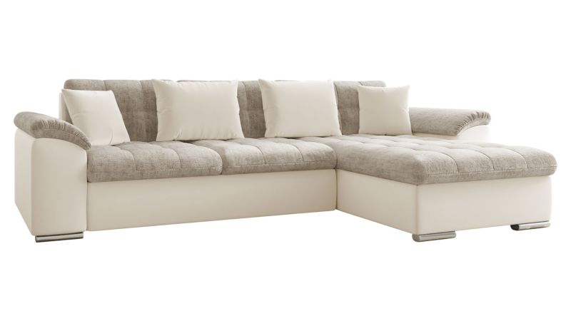 Narożnik z funkcją spania MIRJAN 24 Diana Premium prawy śmietankowy/kość słoniowa 1 szt.