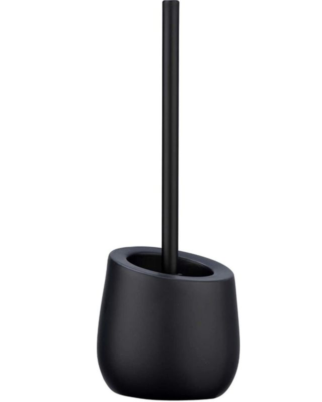 Szczotka toaletowa Wenko Badi czarna ceramiczna wymienna końcówka silikonowa 1 szt.