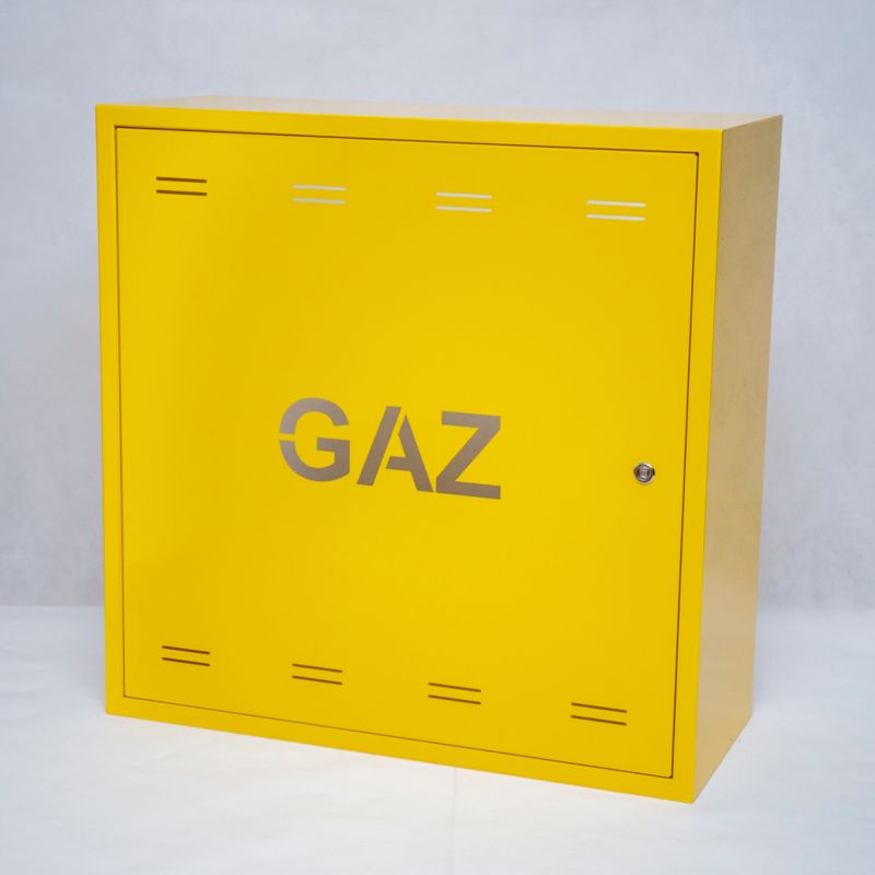 Szafka gazowa natynkowa 60 x 60 x 25 cm złota