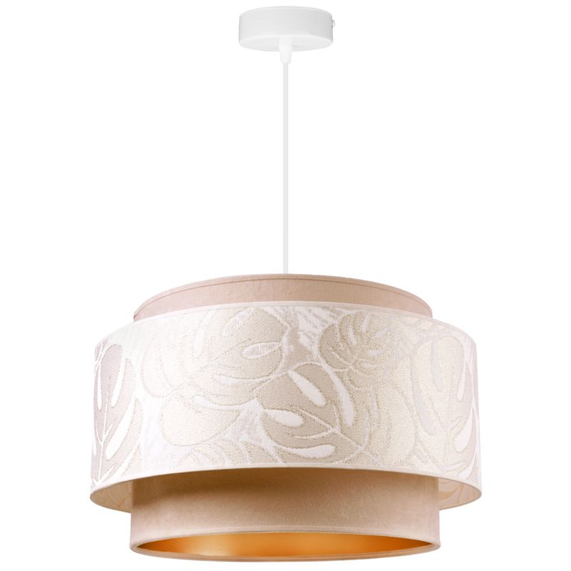 Lampa sufitowa wisząca Light Home LH Werona Duo 1x E27 60W beżowy 1szt.