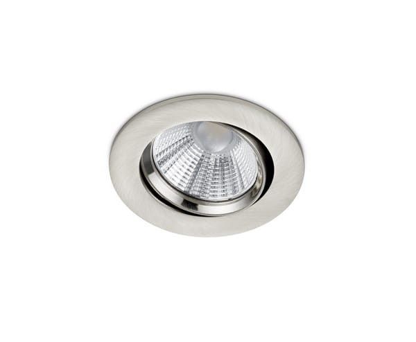 Oprawa sufitowa wpuszczana Trio Pamir srebrna LED 5.5W 3000K 345 lm ruchoma IP23 wym: 5,4 x 8,5 x 8,5 cm okrągła - 1 szt.