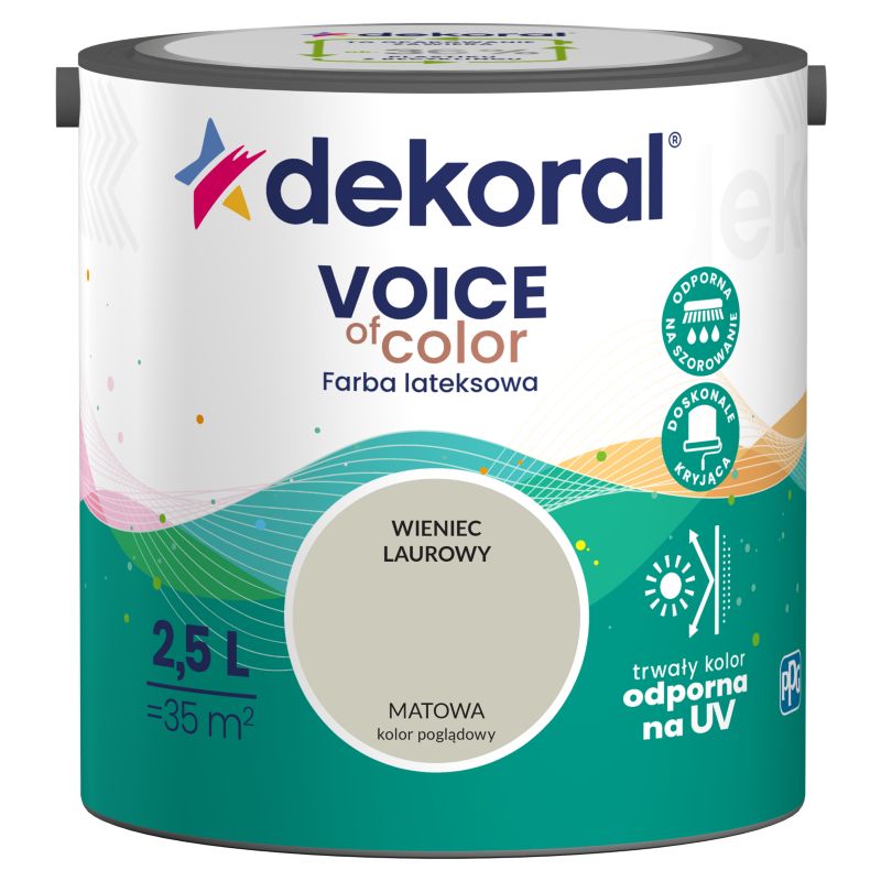 Farba kolorowa Dekoral Voice of Color wieniec laurowy 2,5 l