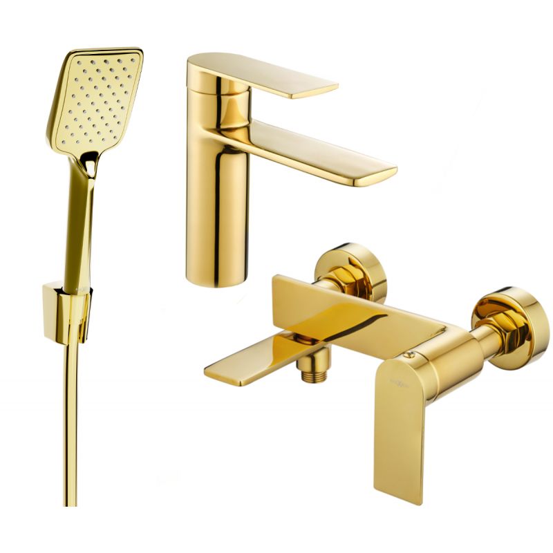 Zestaw wannowy Mexen Zero złoty 71103R62-50 1 szt.