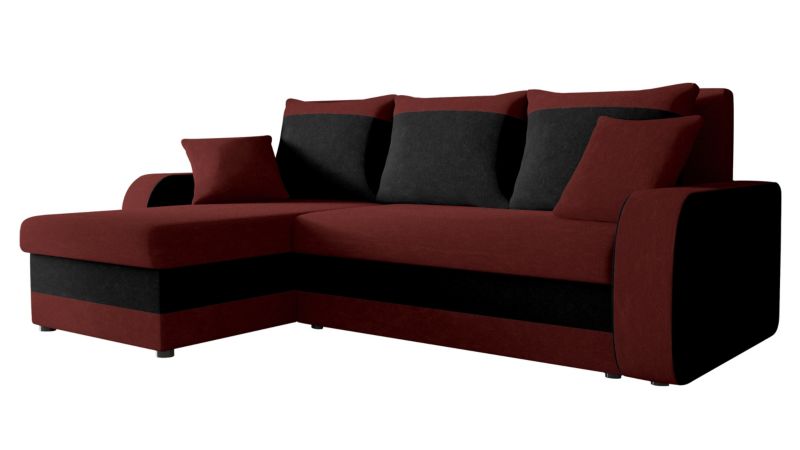 Narożnik z funkcją spania MIRJAN 24 Kris bordowy/czarny 1 szt.