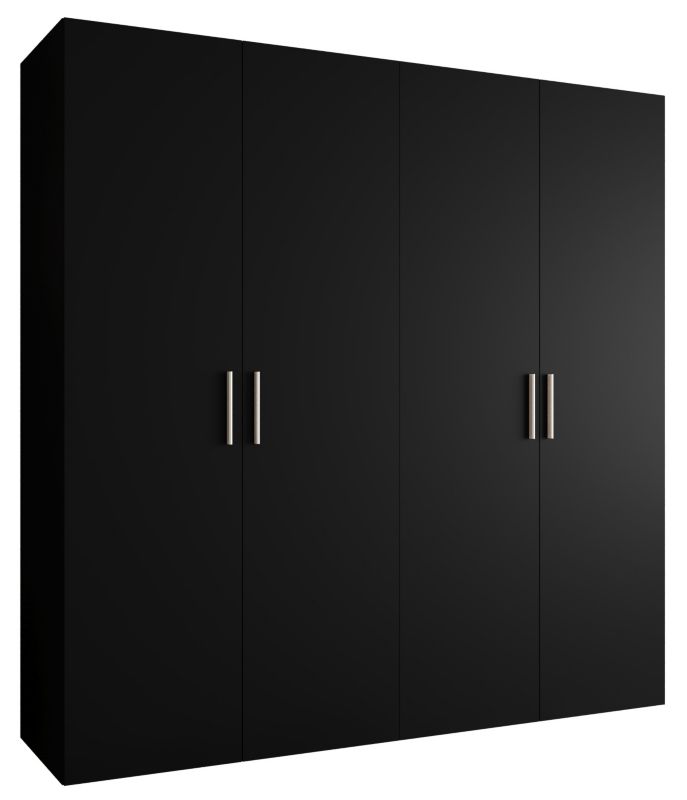 Szafa uchylna Abiks BARI 1 200 wys. 202 cm Czarny + u. Srebrny 1 szt